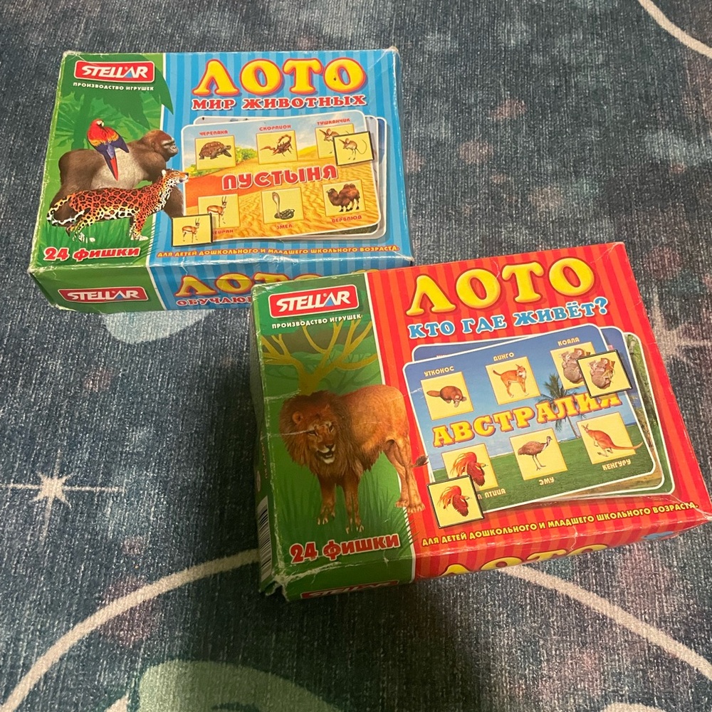 Russian language Lotto sets